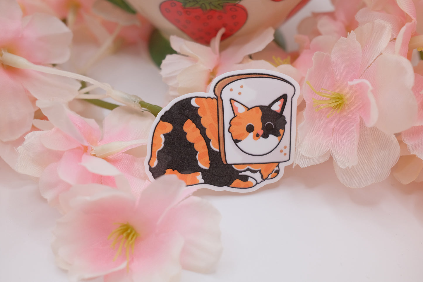 Bread Calico Cat Sticker