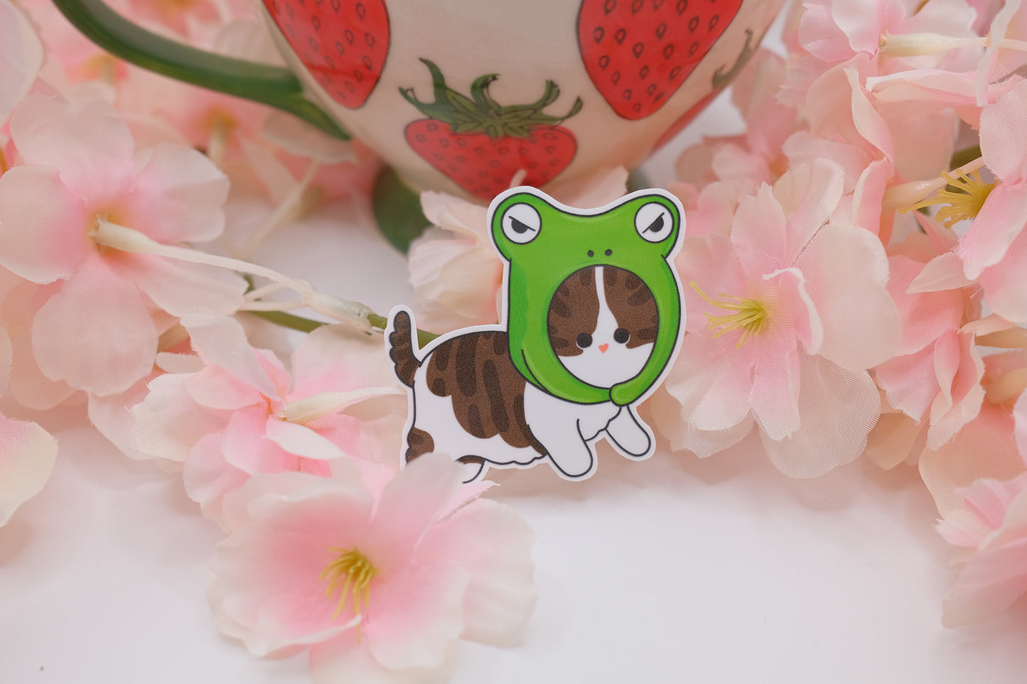 Frog Cat Sticker