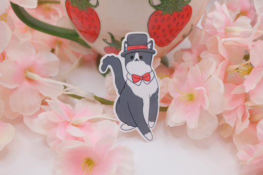 Fancy Cat Sticker