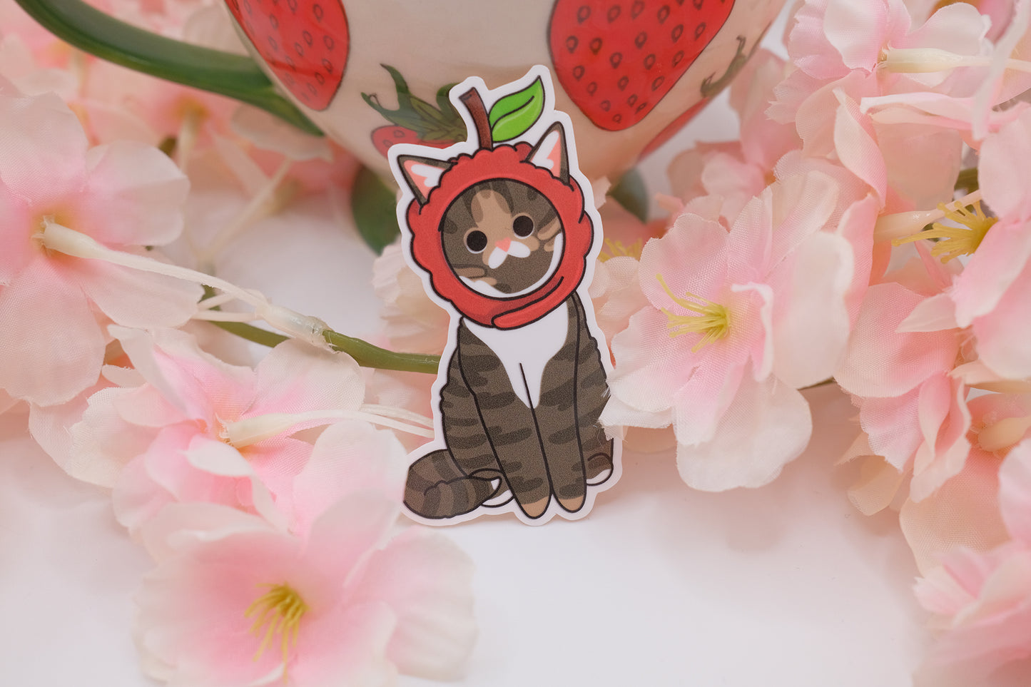 Apple Cat Sticker