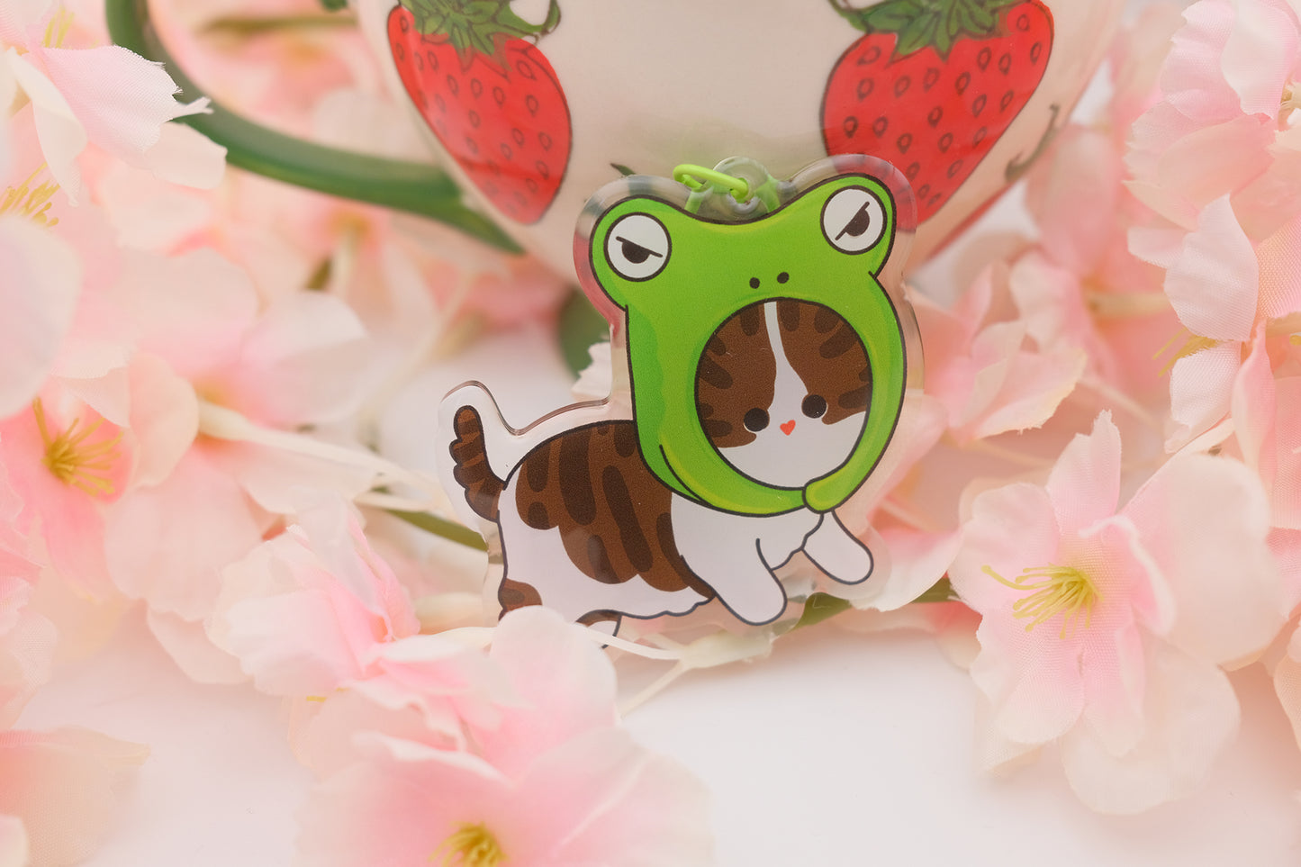 Frog Cat Keychain