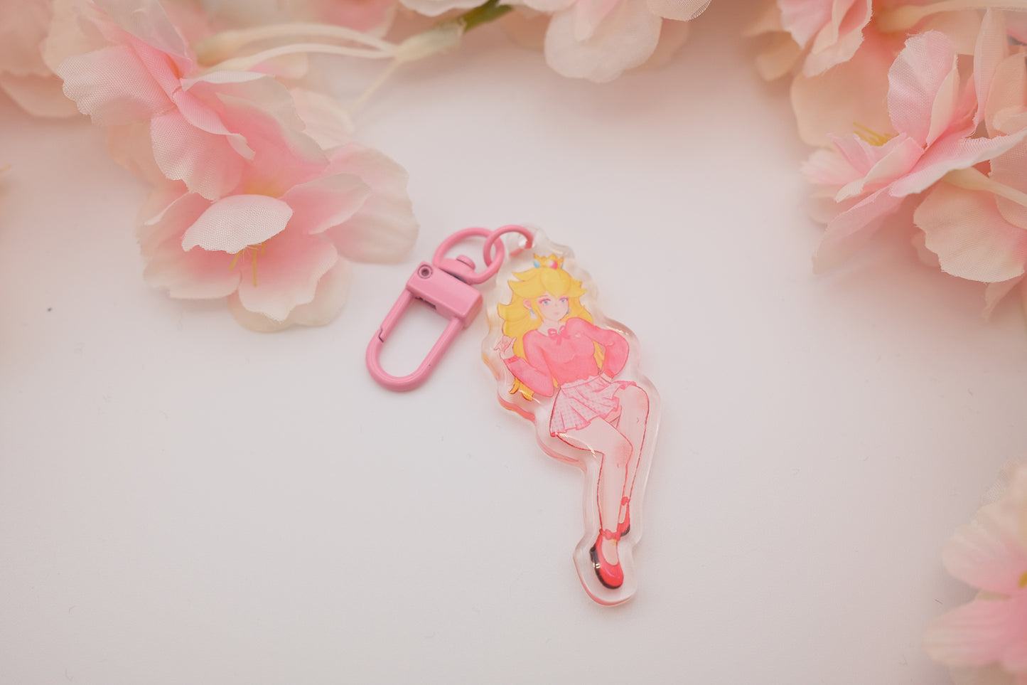 Princess and Queen Video Game Keychain