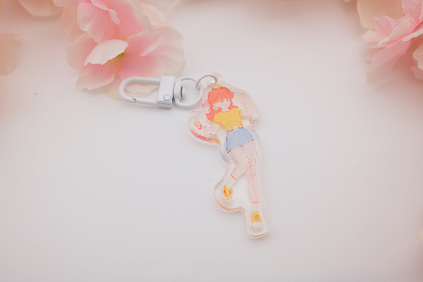 Princess and Queen Video Game Keychain