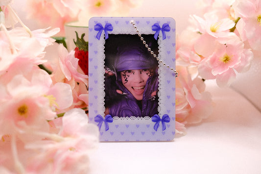 Purple Coquette Acrylic Photocard Holder