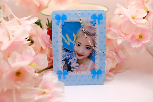 Blue Coquette Acrylic Photocard Holder