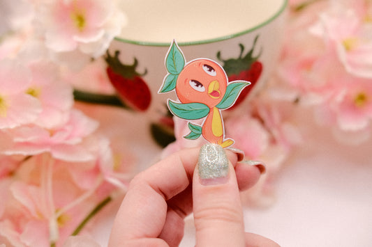 Orange Bird Sticker